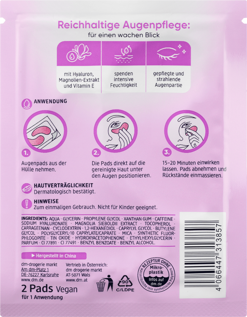 Augenpads Hydrogel Glitzer (1 Paar), 2 St