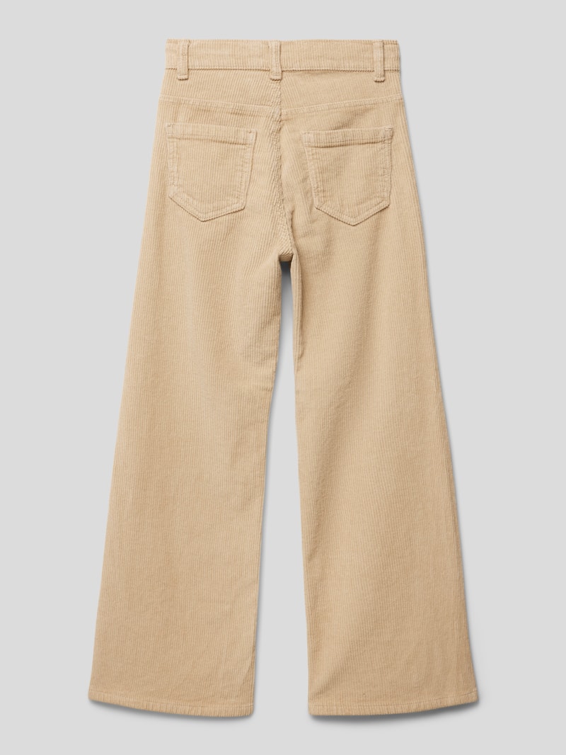 Cordhose mit Knopfverschluss Modell 'NORMAL' in beige