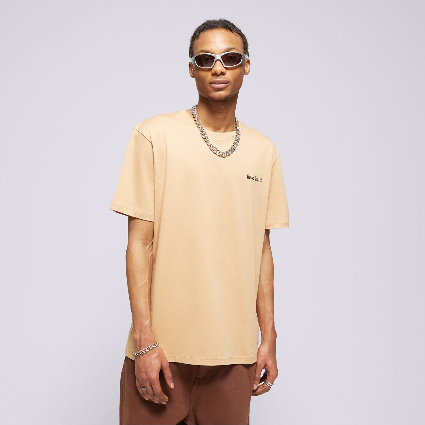 TIMBERLAND T-SHIRT SMALL LOGO PRINT TEE Braun