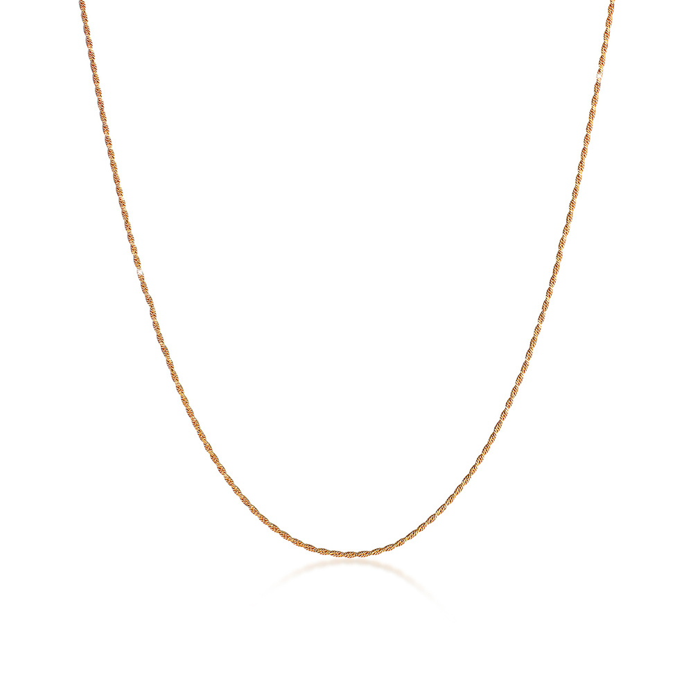 Elli Elli Collier Basic Kordelkette Gedreht Twist Fein 925 Silber Bijoux
