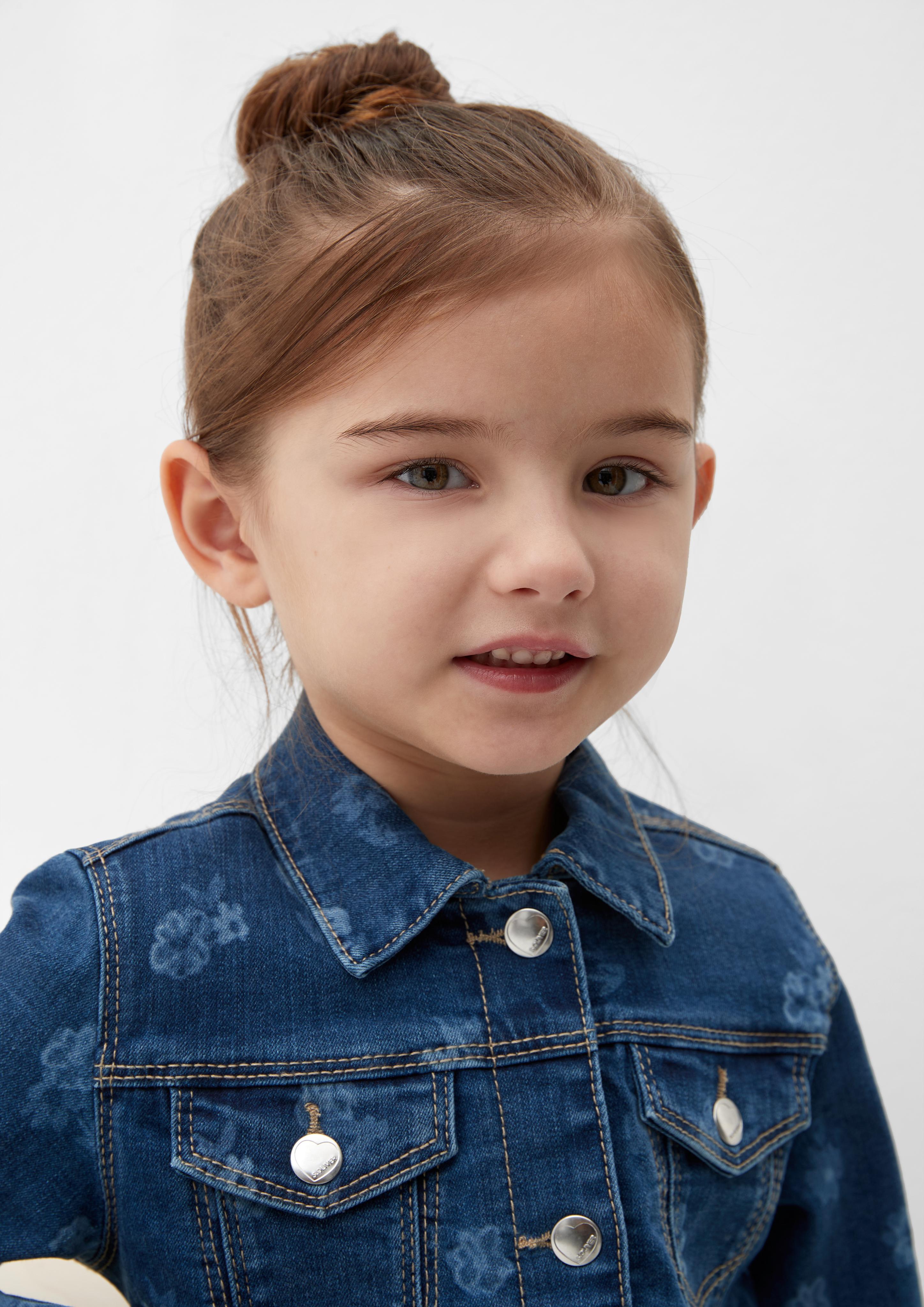 Jeansjacke mit Allover-Print  2125234-56Z4