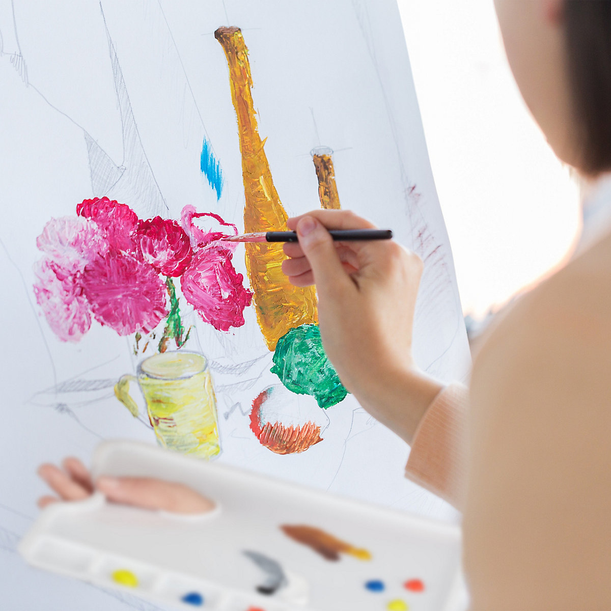 10 x Eckige Mischpalette aus Kunststoff