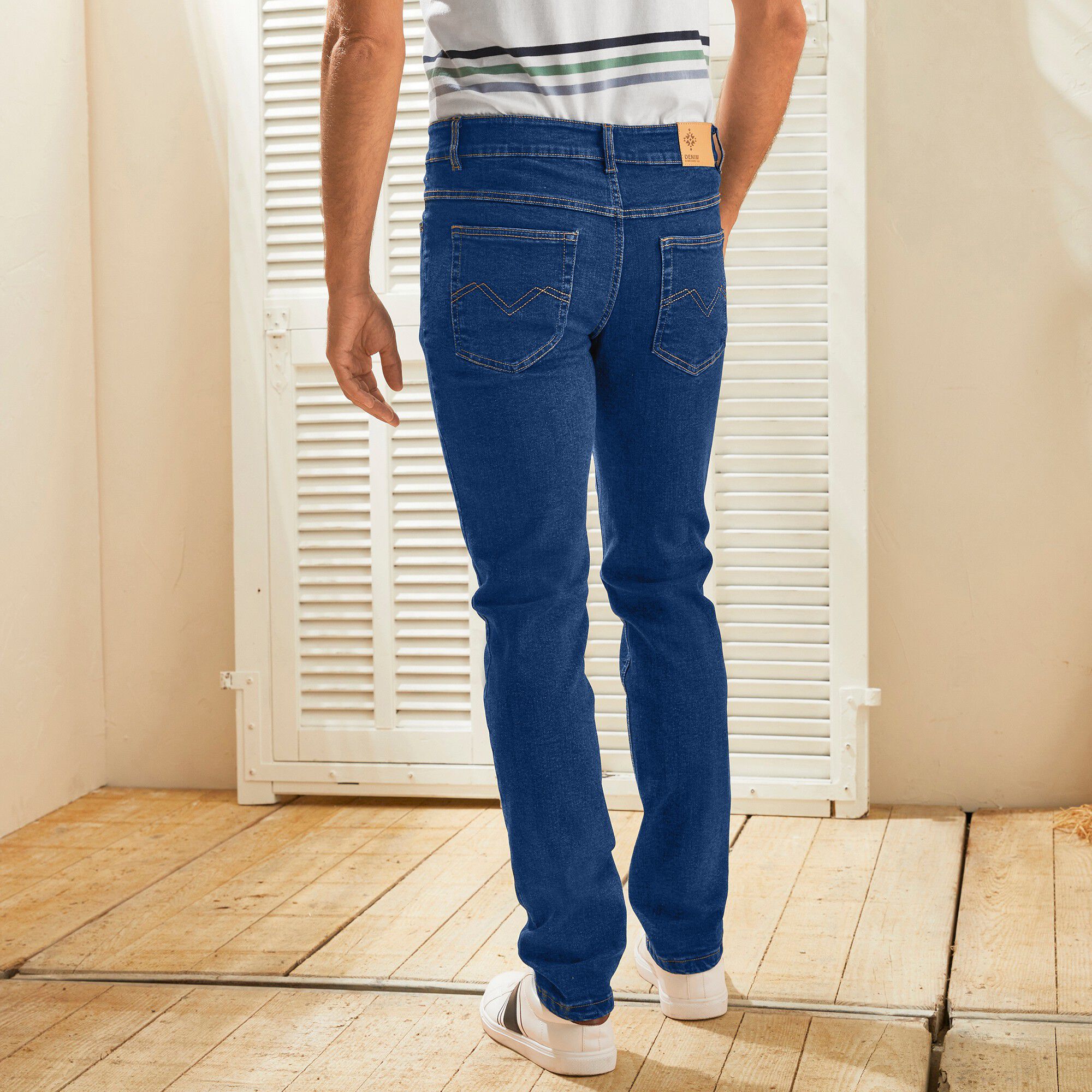 Jean coupe 5 poches extensible coton
