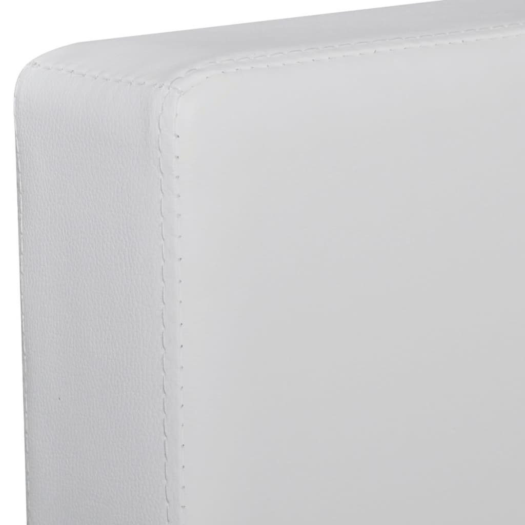 vidaXL Sofa Modulsofa 3-Sitzer Kunstleder Weiß