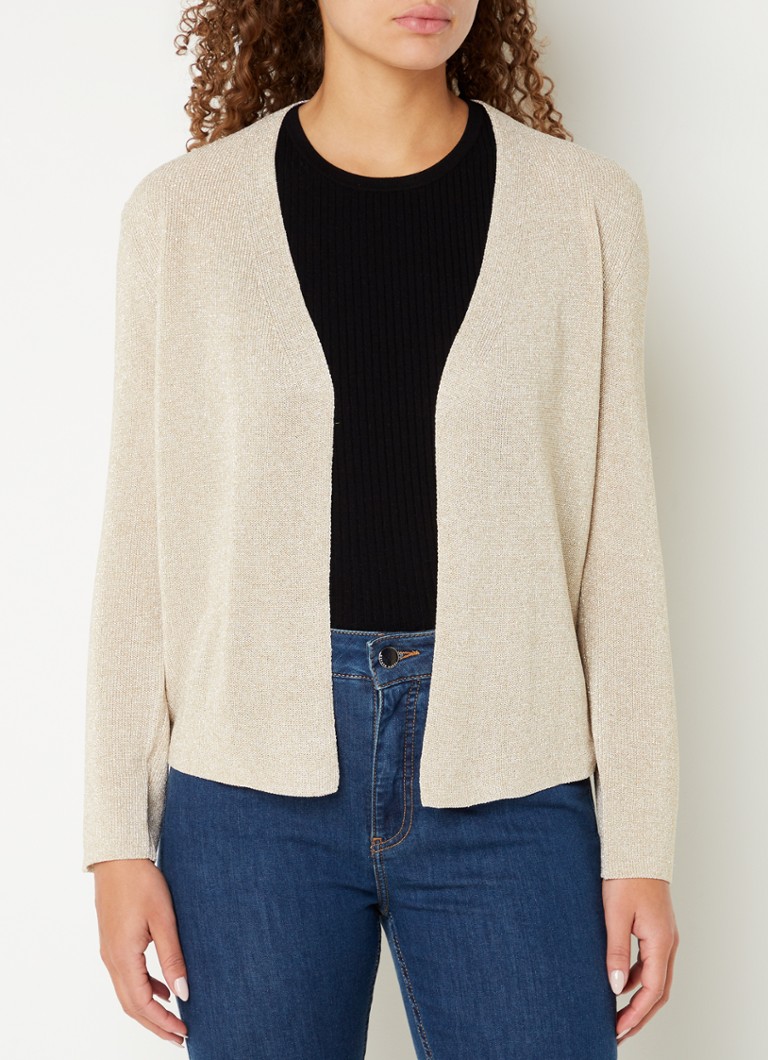 Cardigan Gerard Darel Lexane, tricotat fin cu lurex.