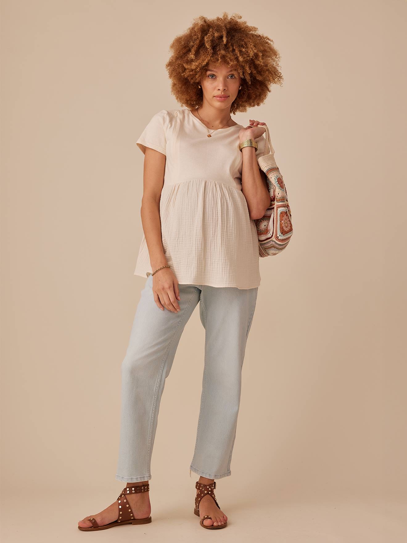 Envie de Fraise T-Shirt für Schwangerschaft & Stillzeit ENVIE DE FRAISE - terrakotta farbe
