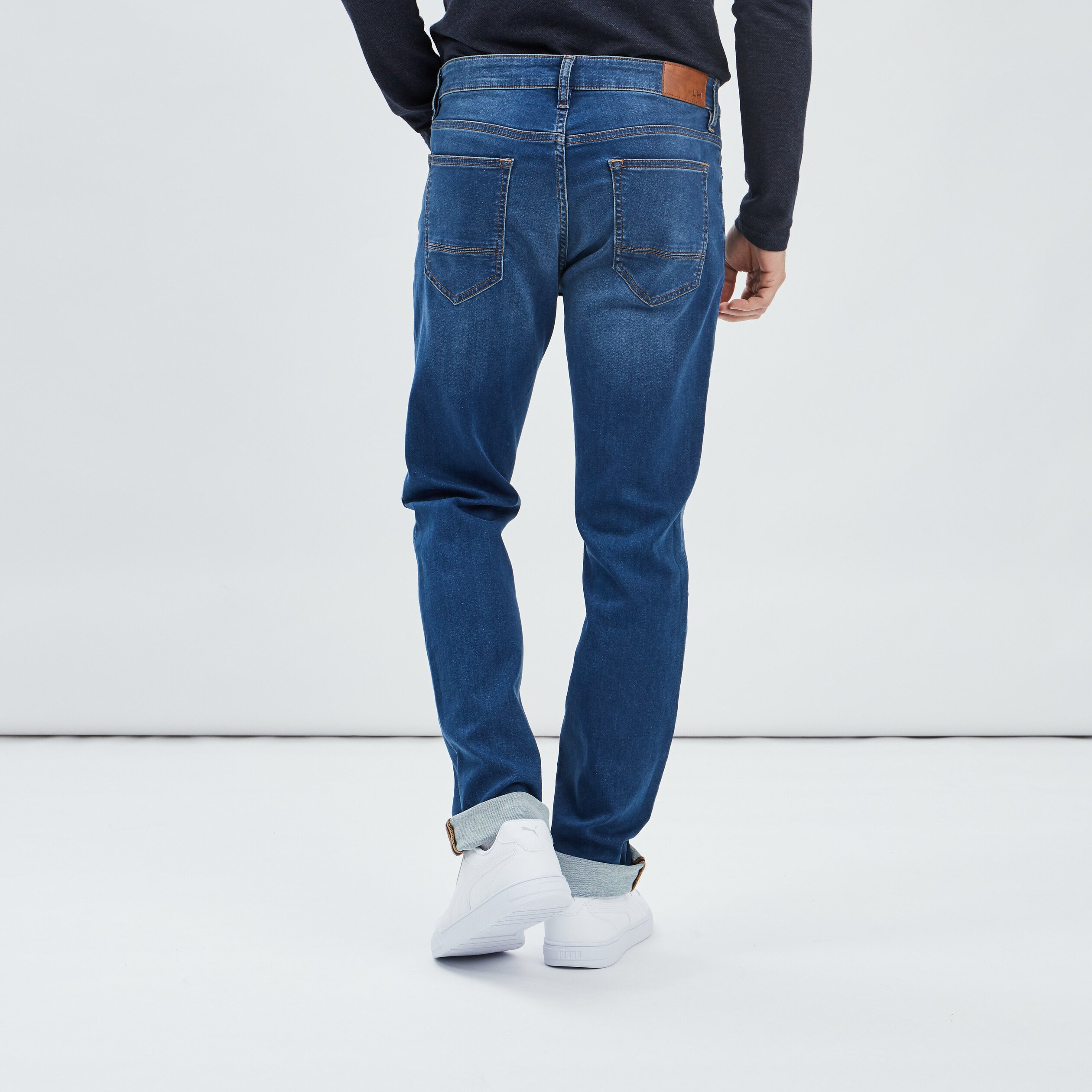 Jeans regular stretch denim stone homme | La Halle
