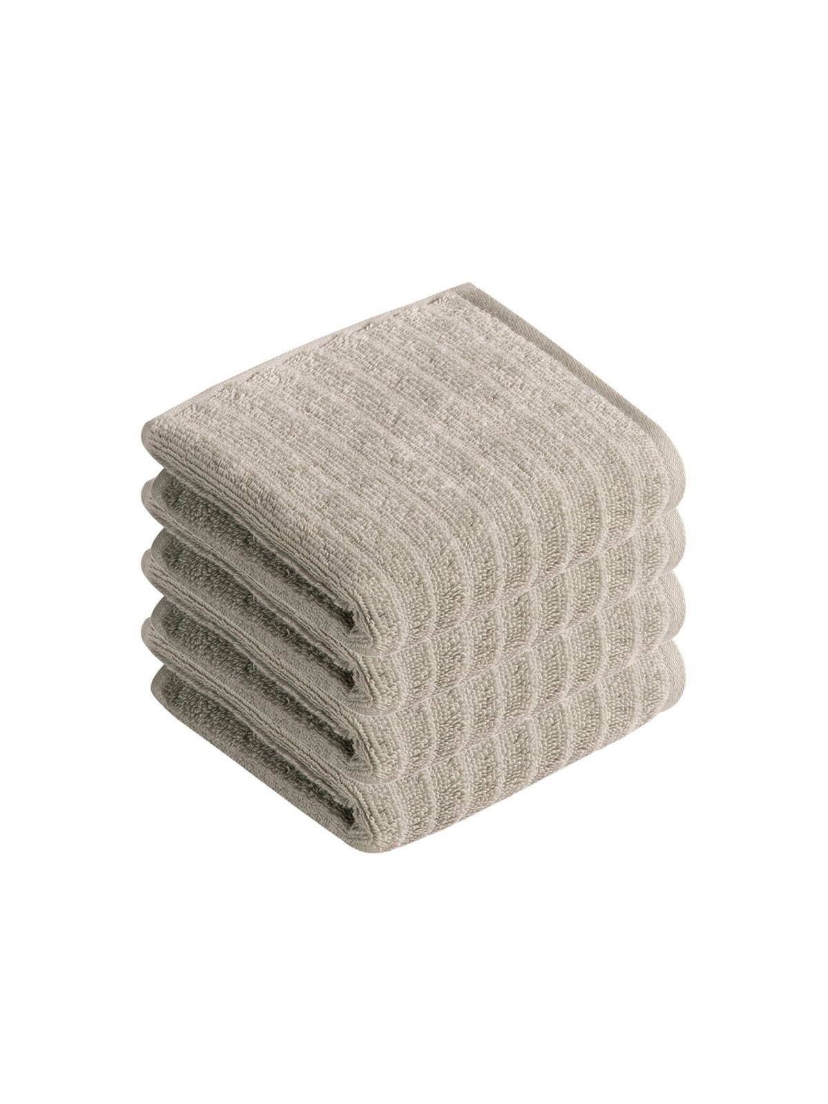 Vossen Gästehandtücher 4er Pack Gästetuch 30 x 50 cm Mystic, Frottier (Spar-Set, 4-St), Vegan