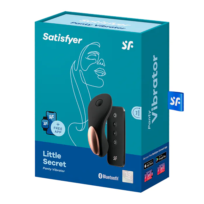 Satisfyer masažer Little Secret Connect aplikacija crna
