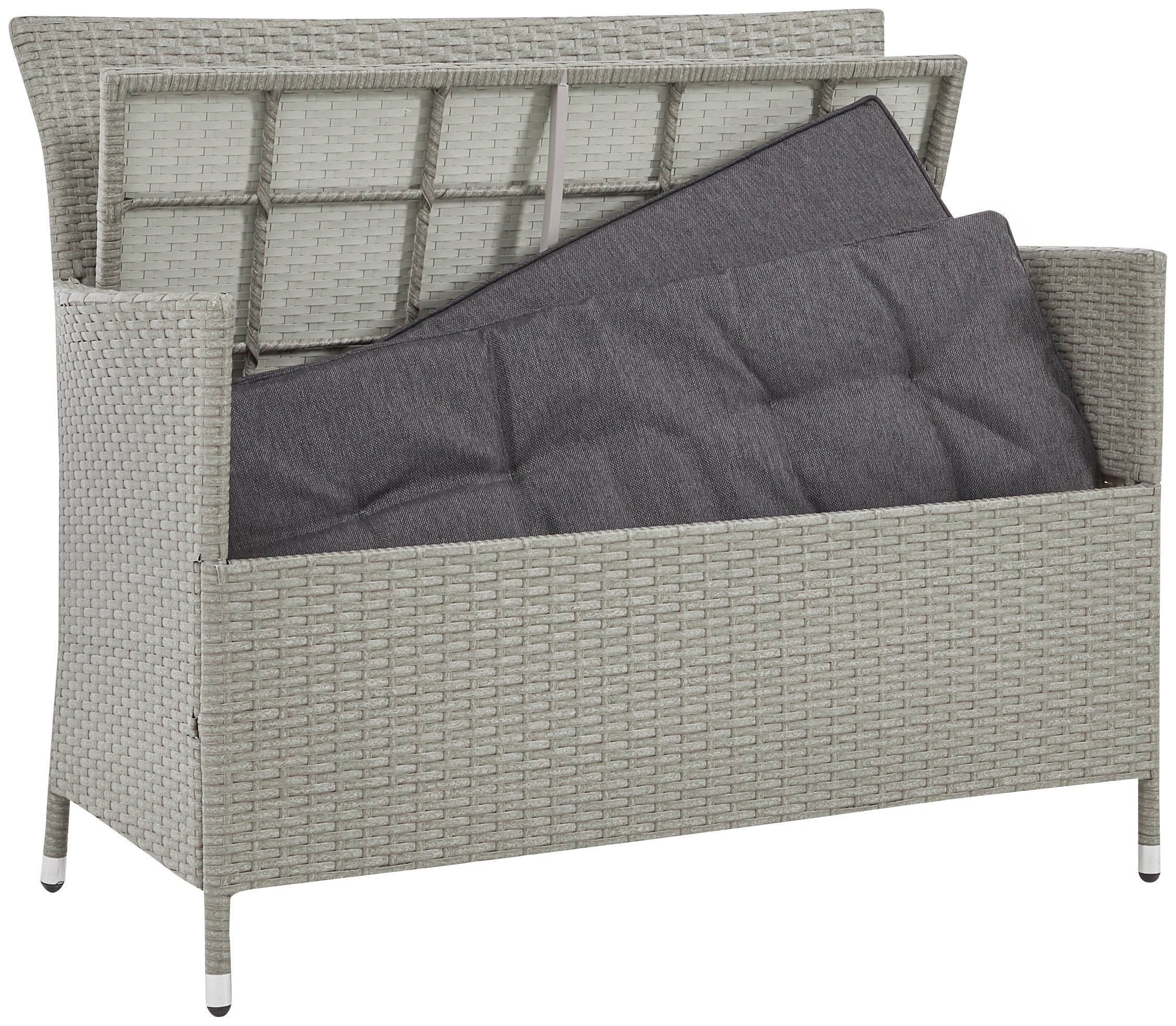 KONIFERA Gartenlounge-Bank Mailand, Kunststoff, 113,5x89,5x47,5 cm