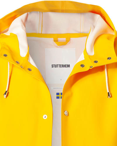 STUTTERHEIM, Regenmantel, PVC wasserdicht, gelb