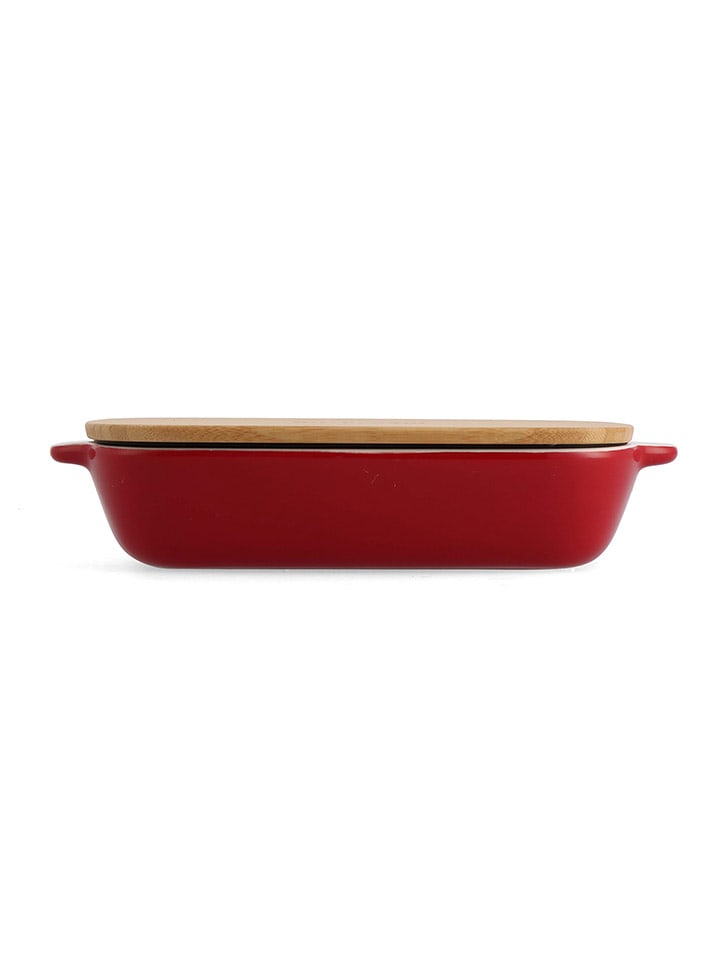 KitchenAid 2tlg. Set: Auflaufform in Rot - (B)31 x (H)18,5 x (T)6 cm günstig kaufen onesize
