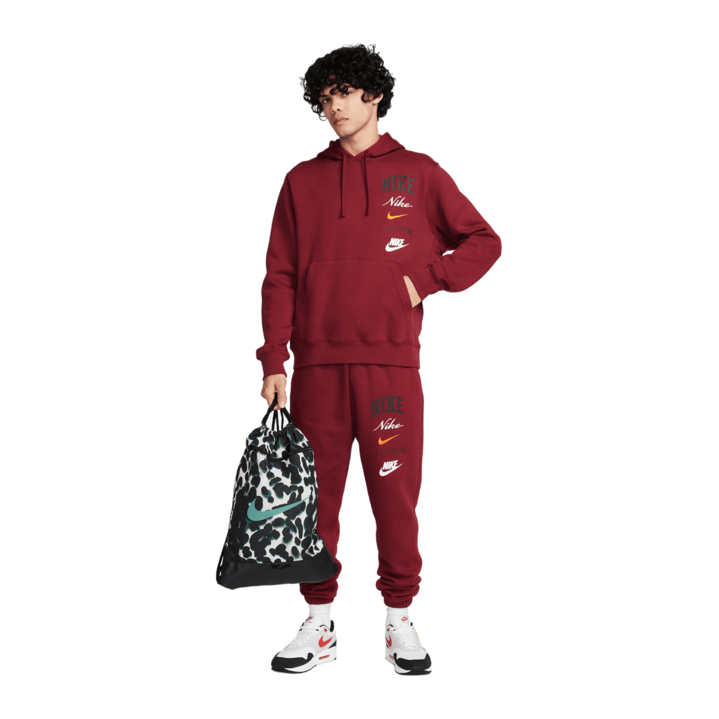 Nike Club Fleece Hoody Rot Orange F677