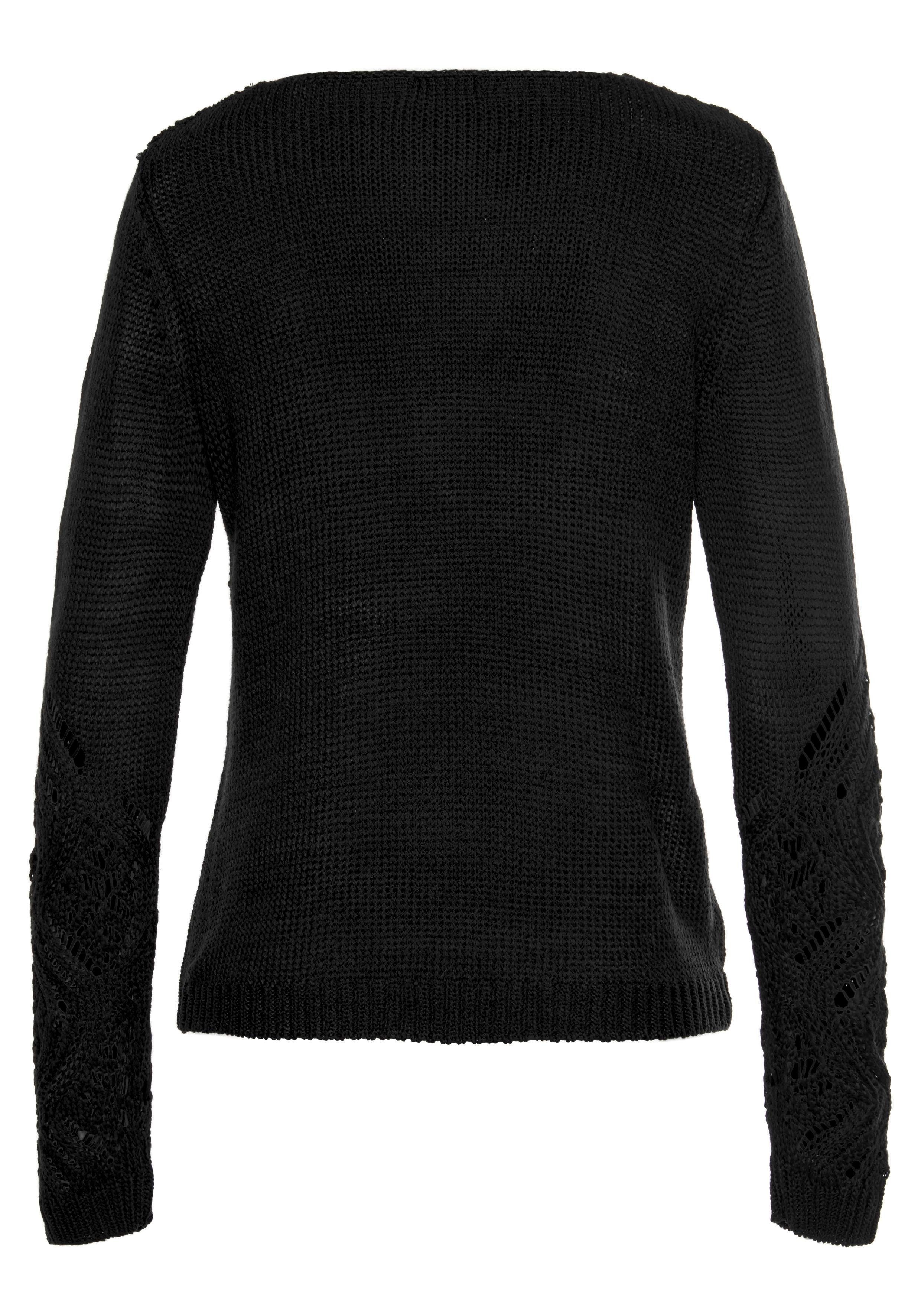 LASCANA Strandpullover mit tollem Ajourmuster