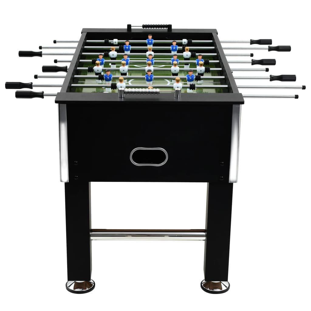 vidaXL Kickertisch Kickertisch Stahl 60 kg 140 x 74,5 x 87,5 cm Schwarz