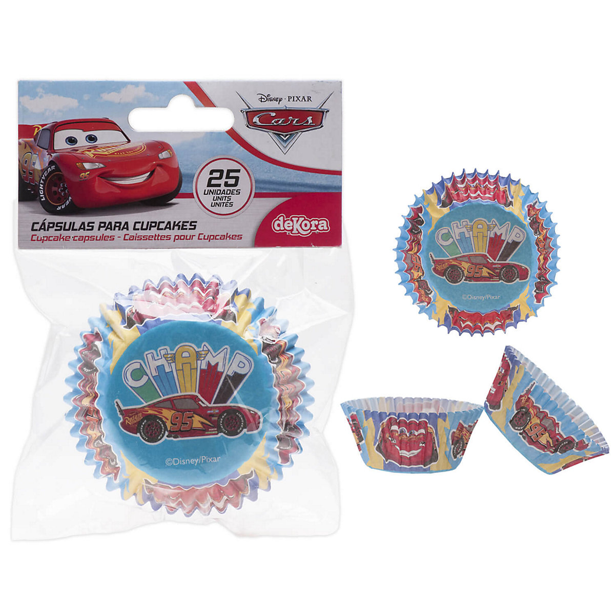 Muffinschalen Cars für Muffins und Cupcakes, 5cm Durchmesser, 25 Stück
