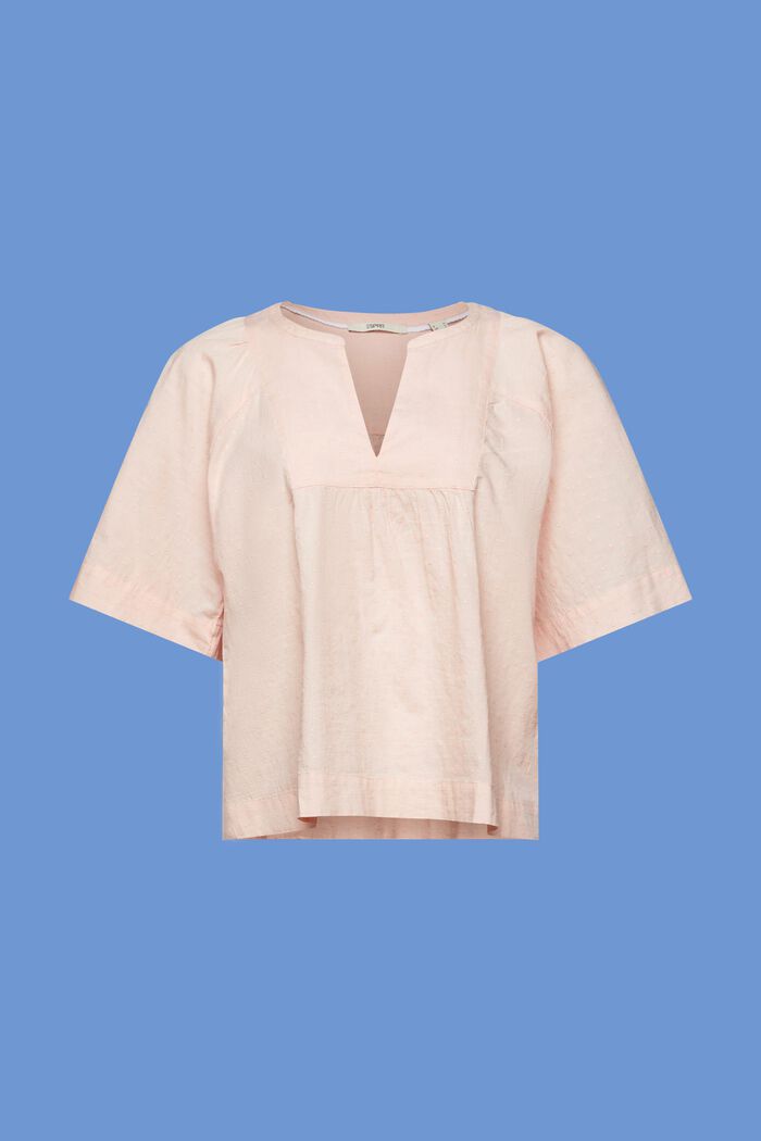 Plumetis-Bluse aus Baumwolle