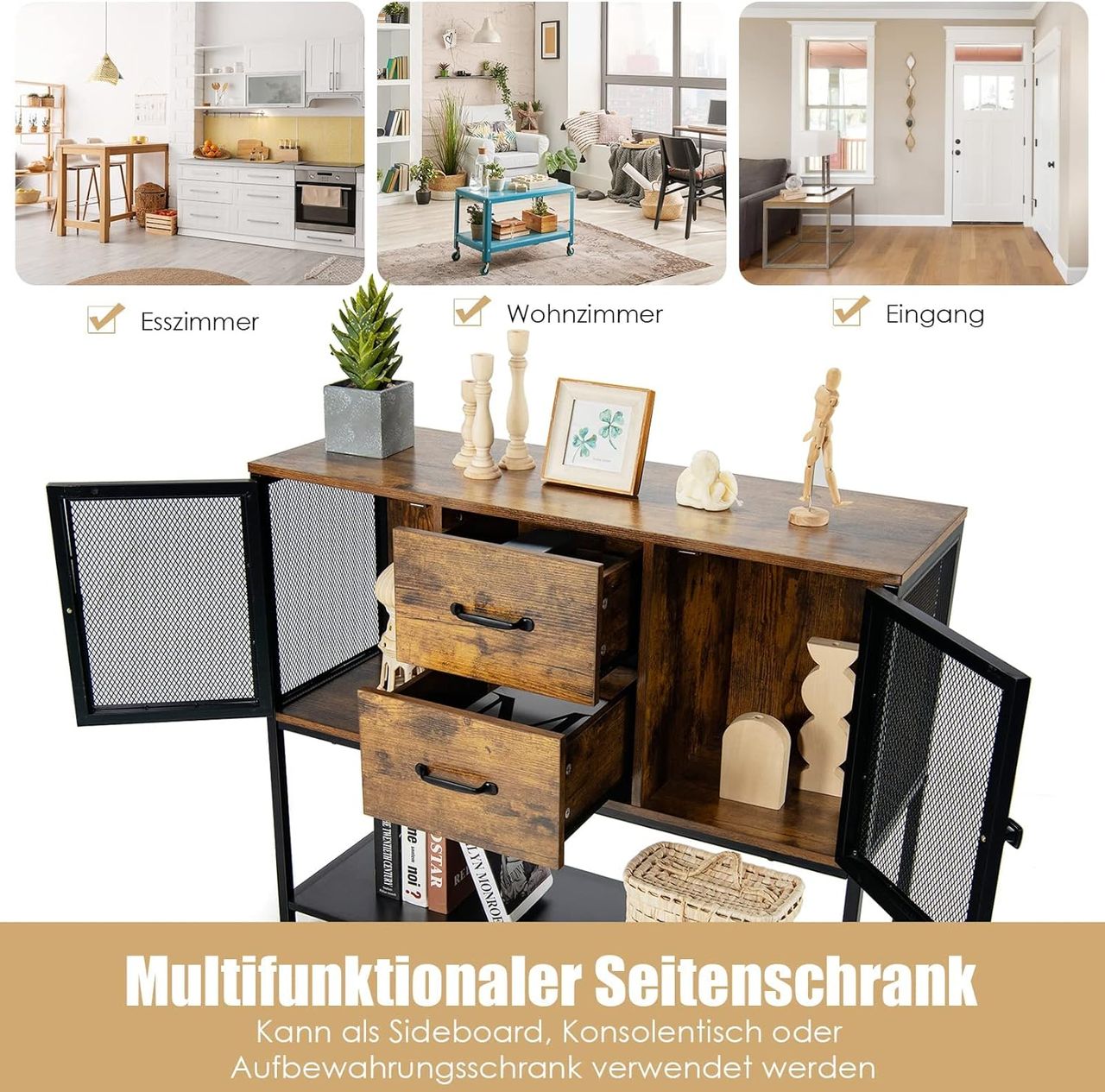 Costway Sideboard industriell