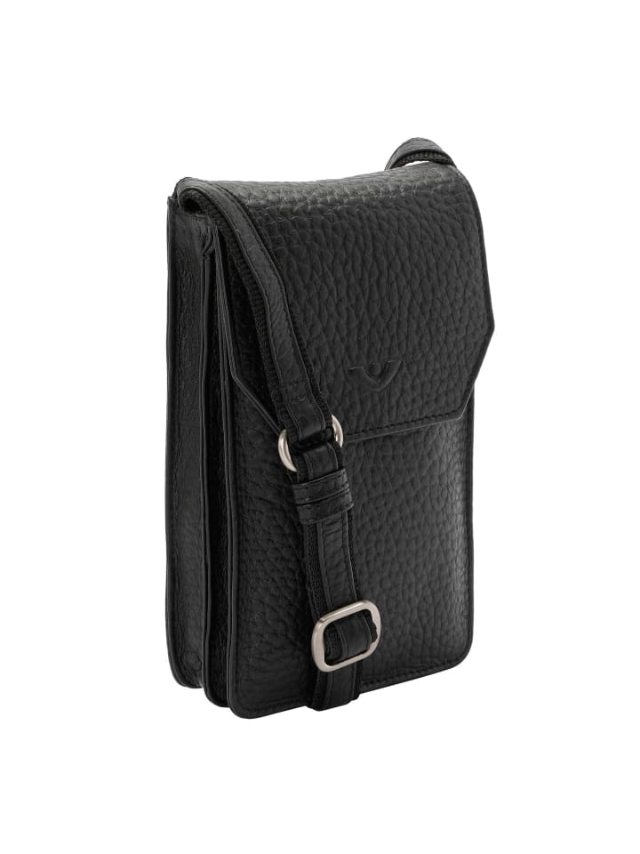 VLD VOi Leather Design Hirsch Magda Handytasche Leder 12 cm in schwarz günstig kaufen onesize