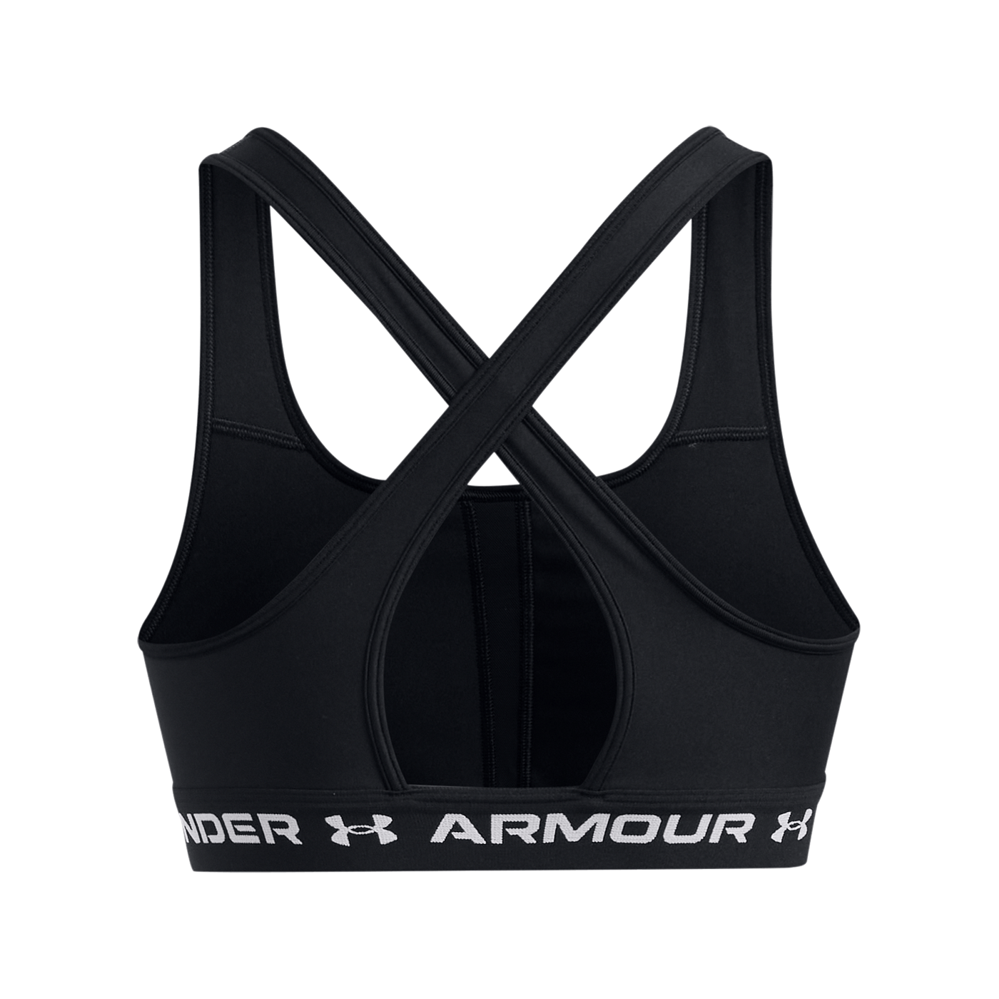 Under Armour Crossback Mid Sport-BH Damen Schwarz F006