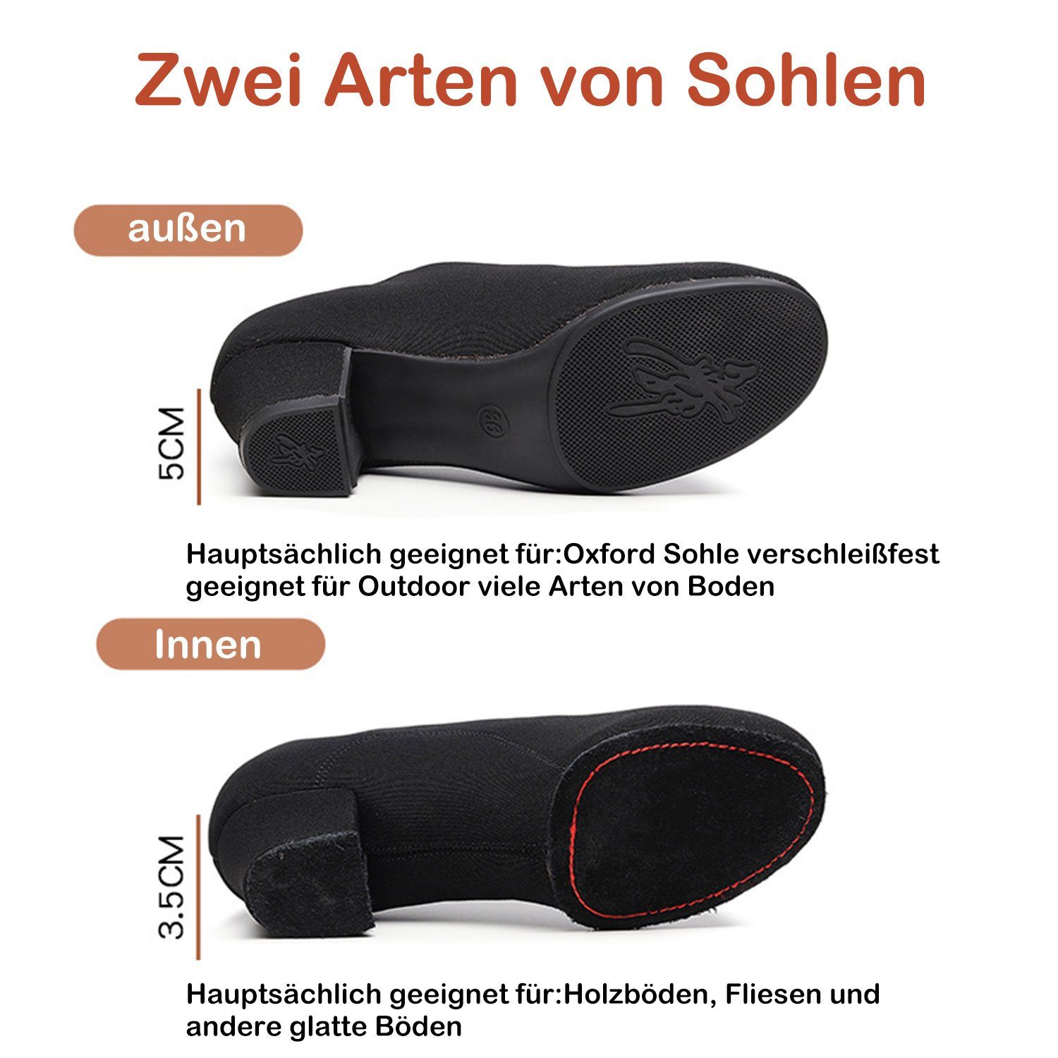 Daisred Tanzschuhe Moderne Elegant Ballettschuhe Damen Ballerinas Ballerina