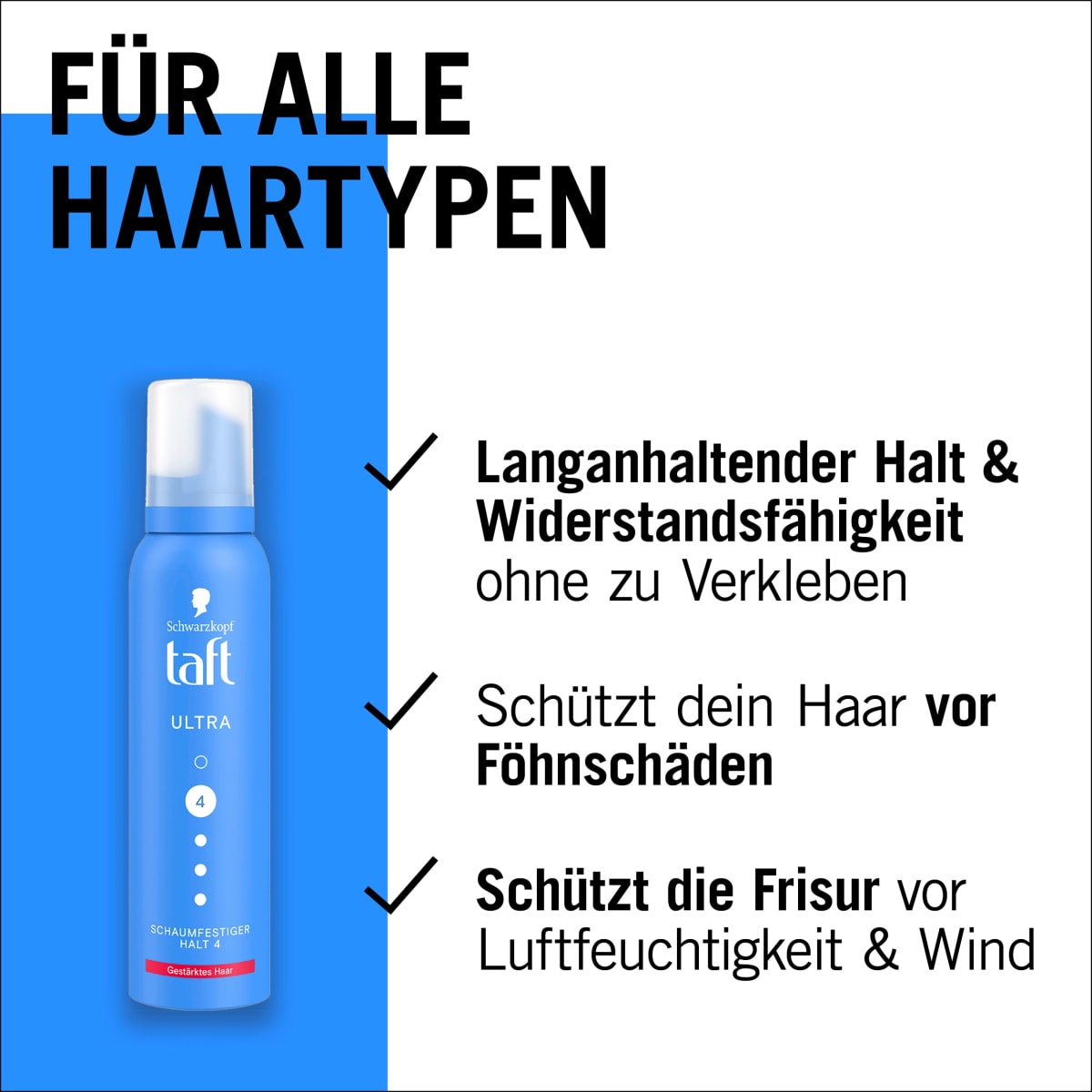 Schaumfestiger Ultra, gestärktes Haar, 150 ml