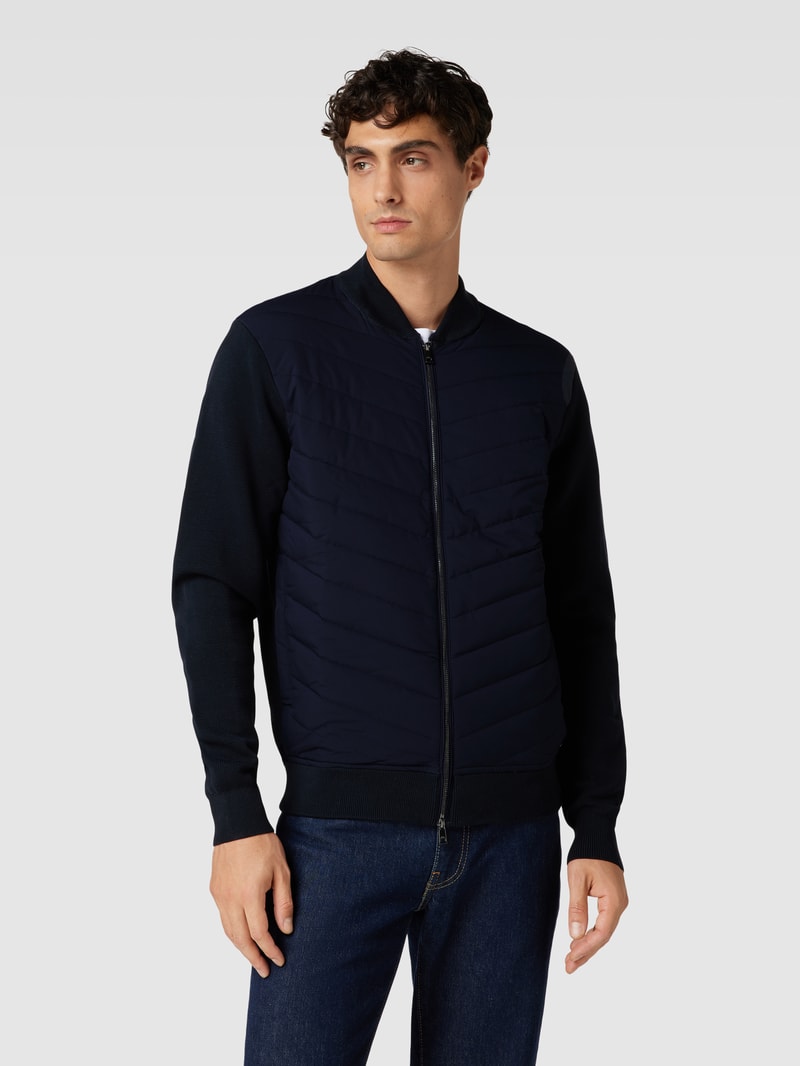 Jacke mit Zweiwege-Reißverschluss in marineblau