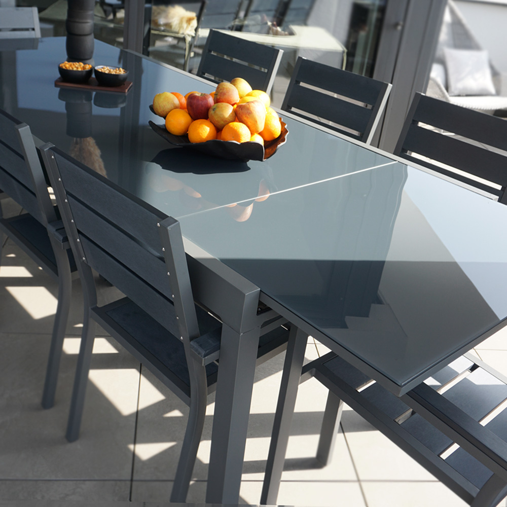 Home Deluxe Sitzgruppe SOL MADERA 4 Stühle