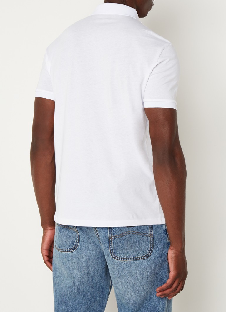 Tricou polo clasic cu logo Armani Exchange