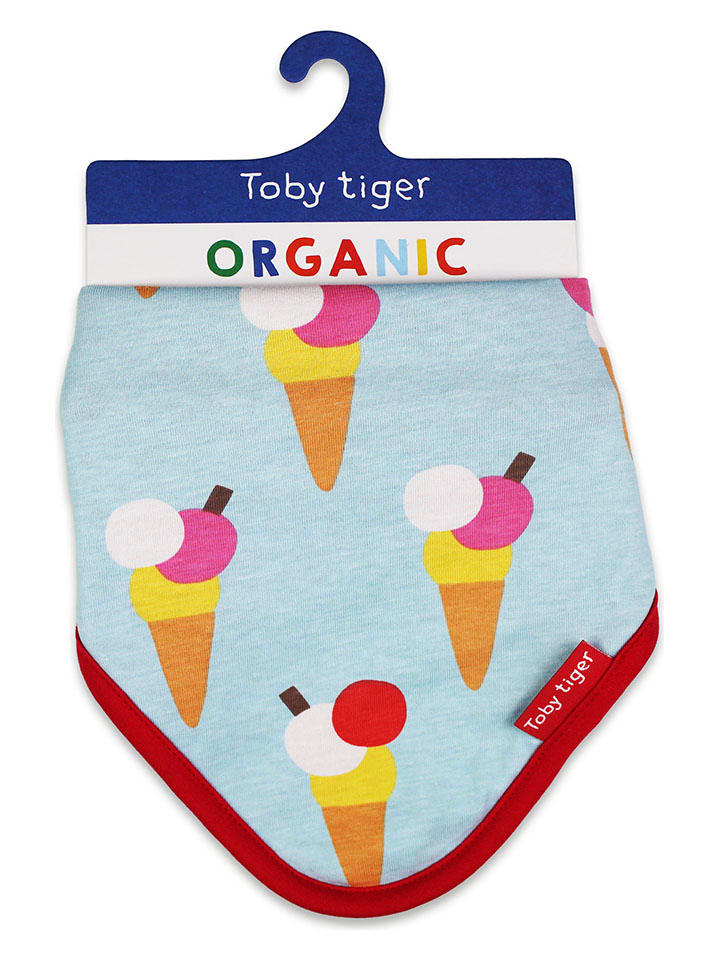 Toby Tiger Dreieckstuch in Hellblau - (L)32 x (B)22 cm günstig kaufen onesize