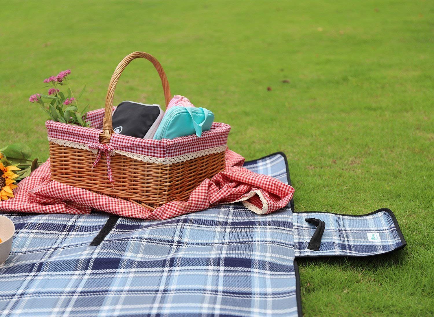Picknickdecke XXL Campingdecke Wasserdicht, Waschbare Stranddecke Schmutzabweisende, Sekey