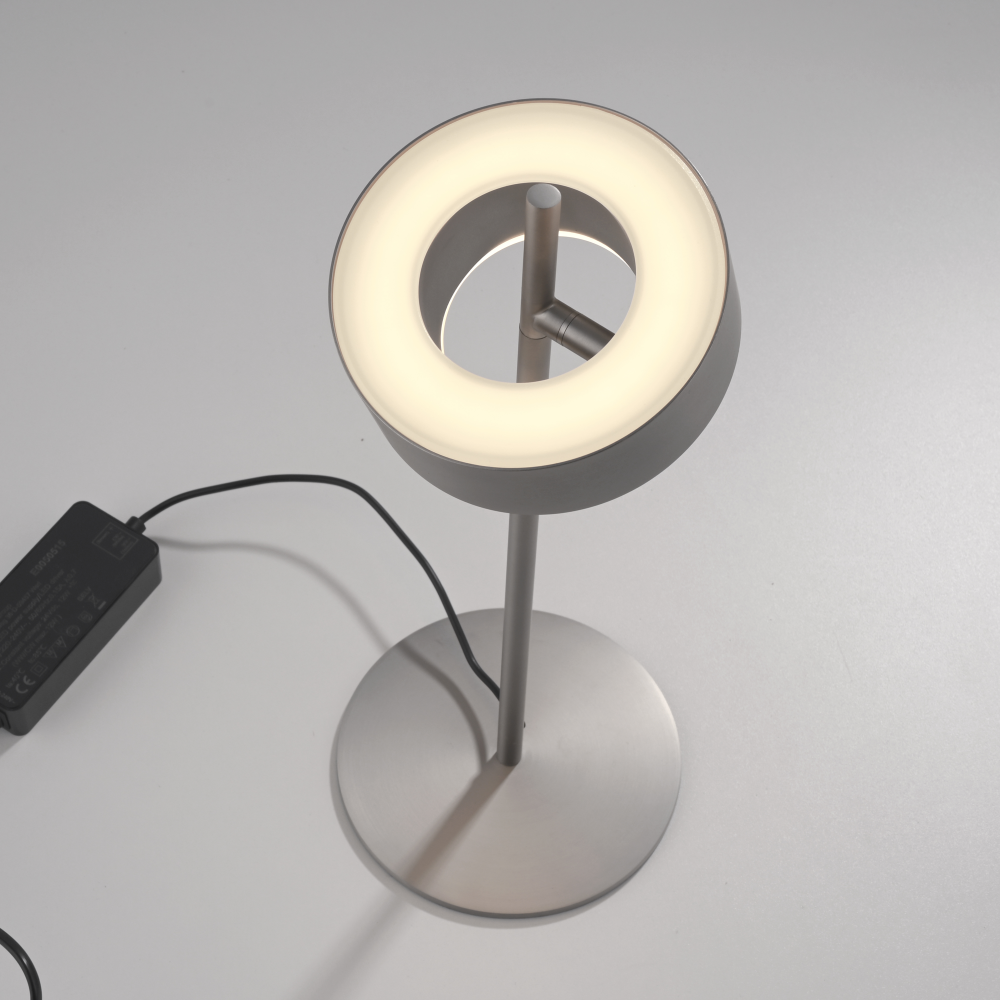 Tischleuchte Q-Rotate aluminium