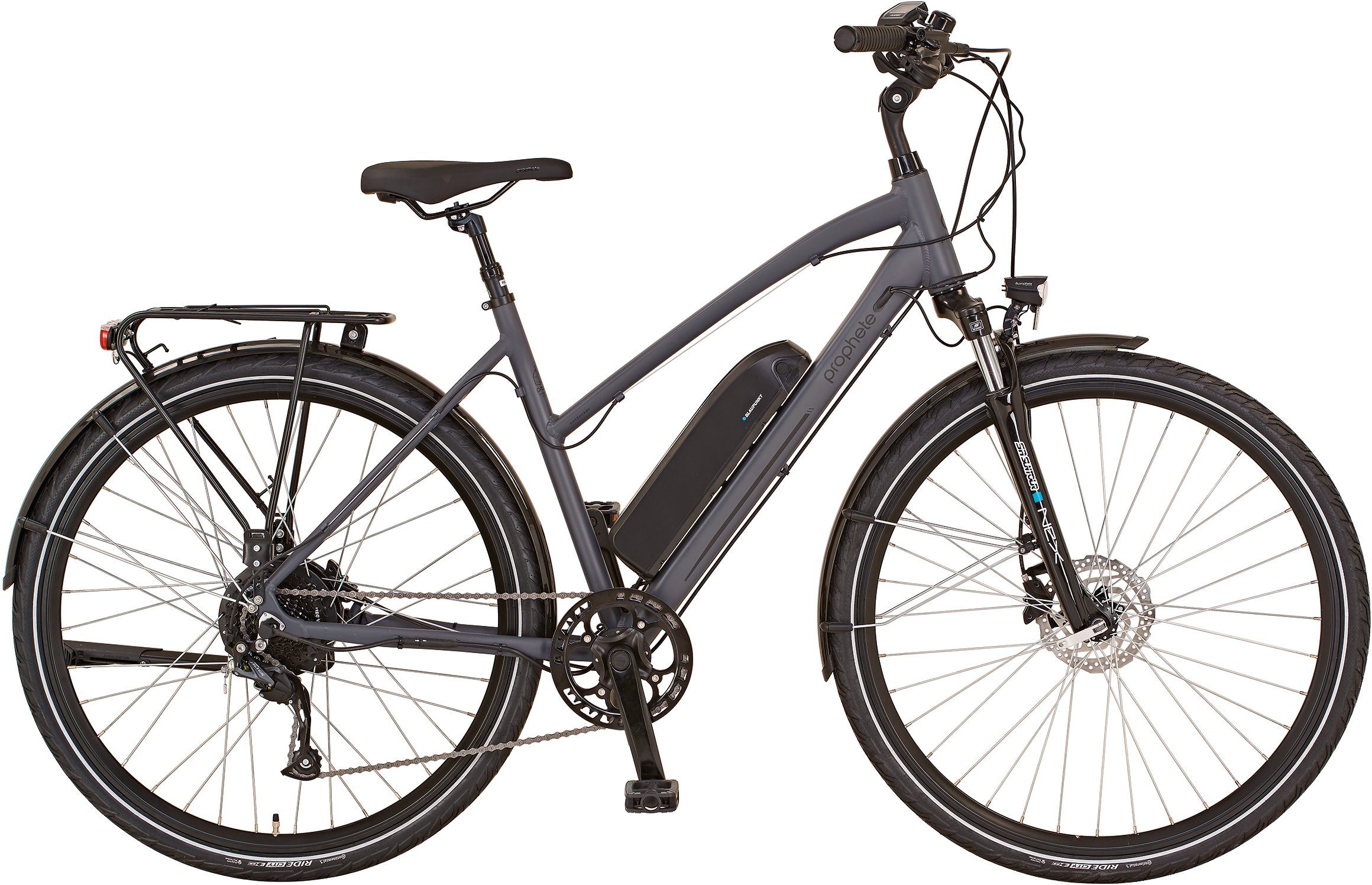 Prophete E-Bike Entdecker 20.EST.10, 8 Gang Shimano Altus Schaltwerk, Kettenschaltung, Heckmotor, 374 Wh Akku