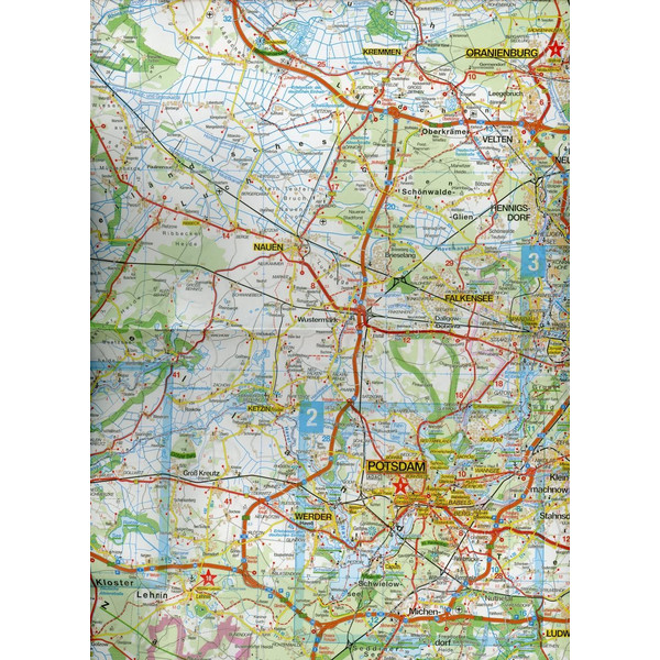 MARCO POLO Karte Deutschland Blatt 4 Berlin, Brandenburg 1:200 000 - Straßenkarte