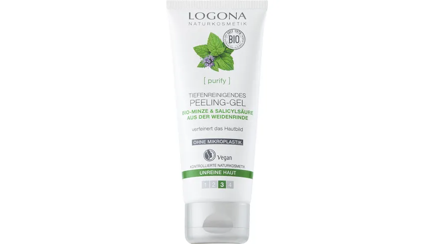 LOGONA tiefenreinigendes Peeling Gel 100 ml