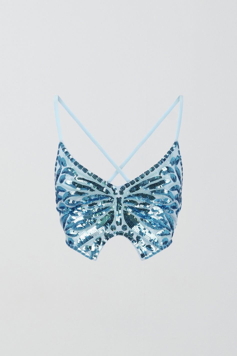 Butterfly sequin top