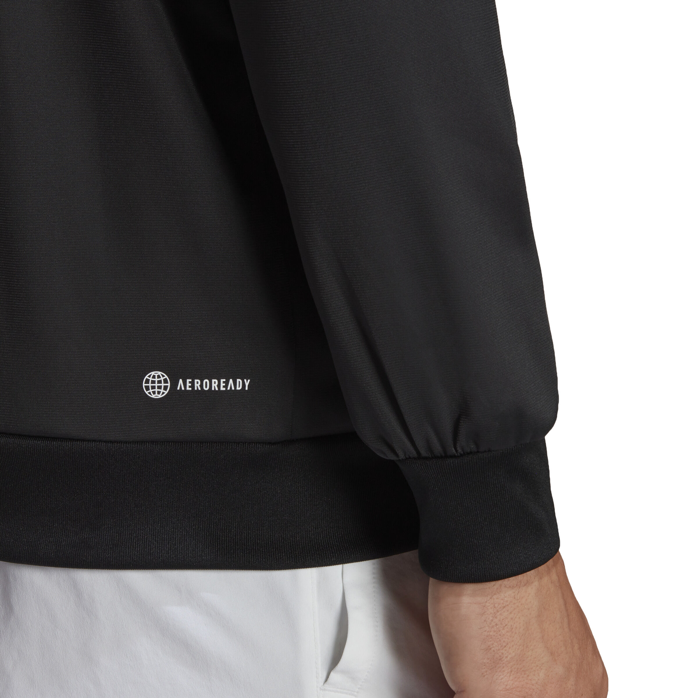 3-Stripes Knit Trainingsjacke Herren - Schwarz, Weiß