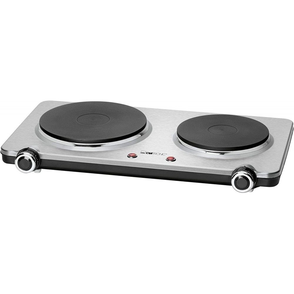 CLATRONIC Doppelkochplatte DKP 3668 E - Doppelkochplatte - edelstahl