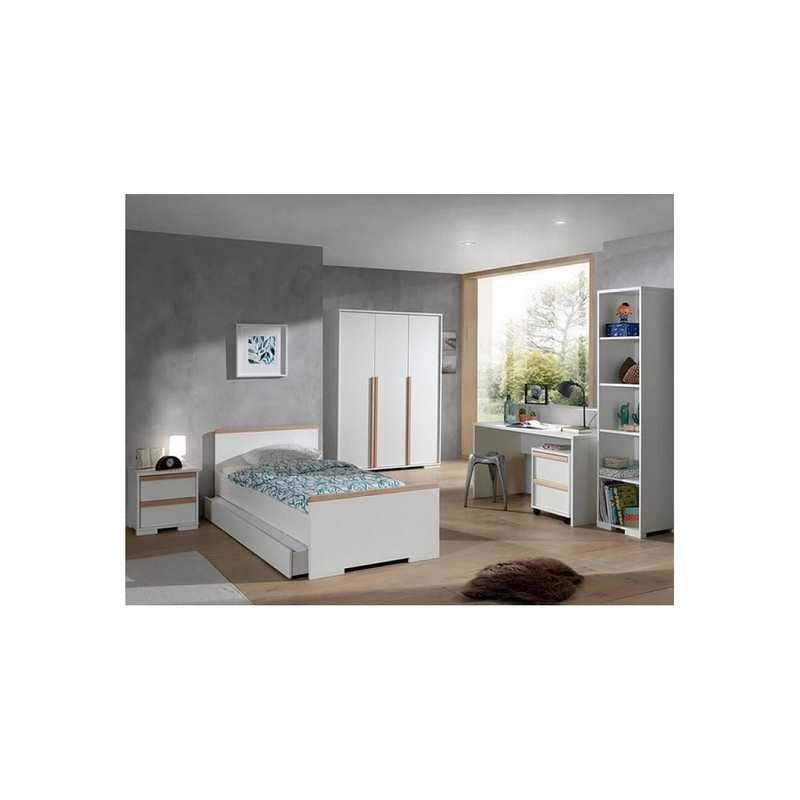 Caisson de bureau London blanc mat