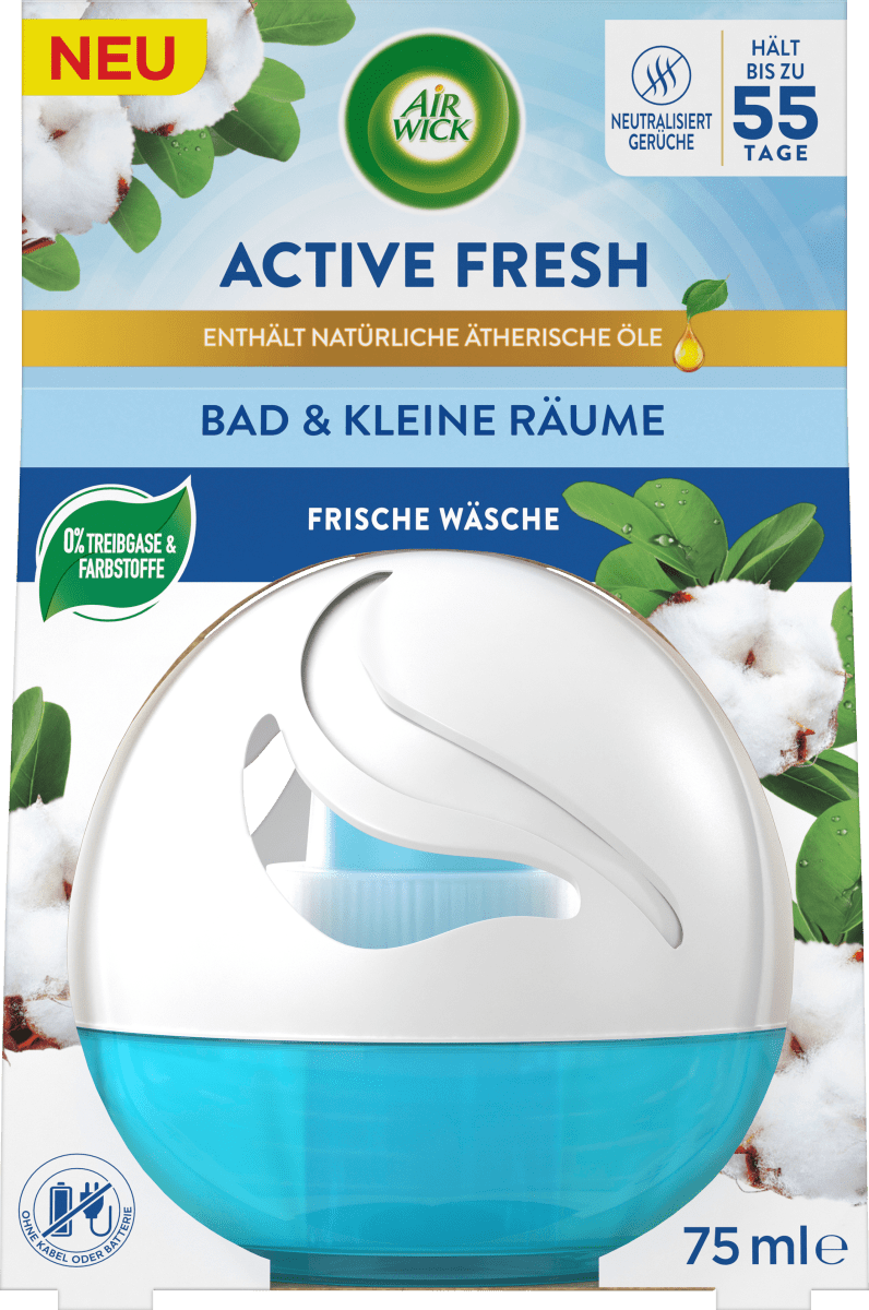Lufterfrischer für Bad & kleine Räume Frische Wäsche, 75 ml
