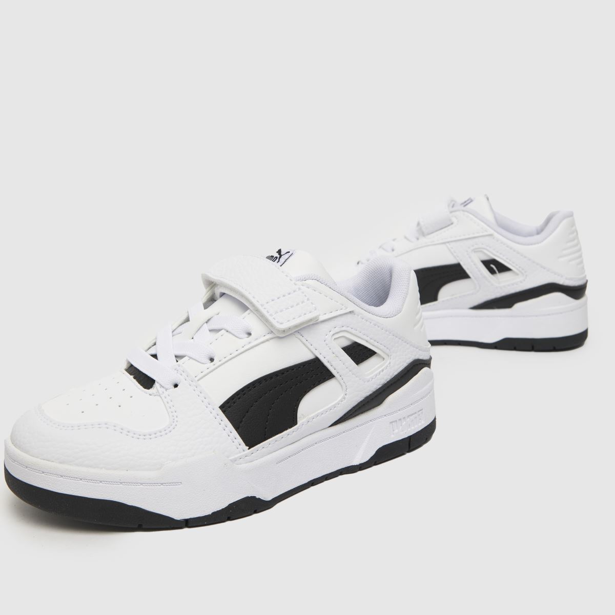 PUMA fehér és fekete slipstream junior edzőcipők