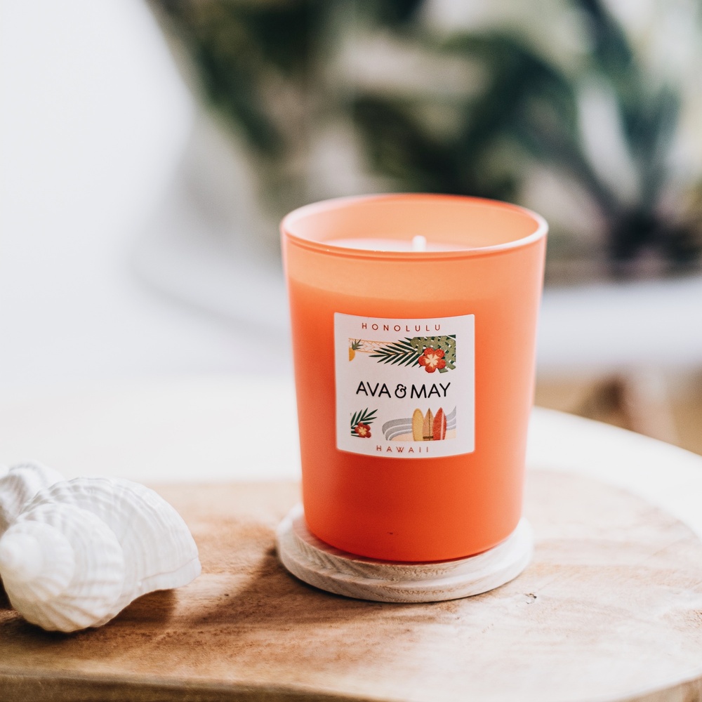 ava & may Bougie Parfumée Hawaï Bougie Parfumée