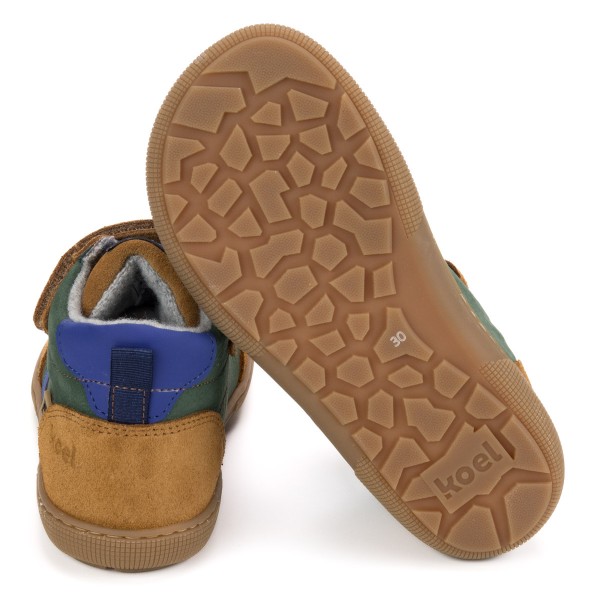 Koel bare ~ Devo MidCut Sneaker Wollfleece ~ Olive