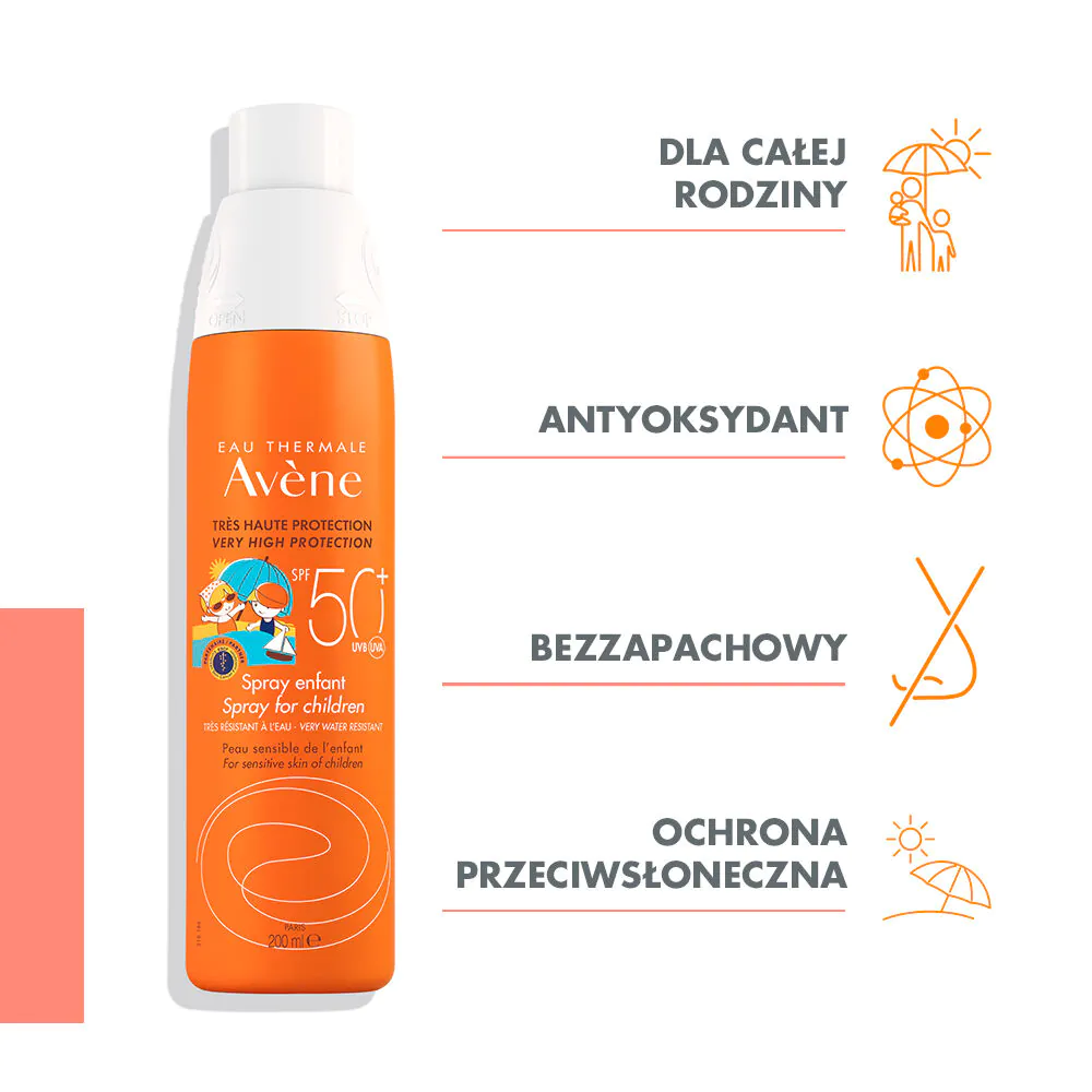 Avène Αντηλιακό Σπρέι για Παιδιά SPF50+