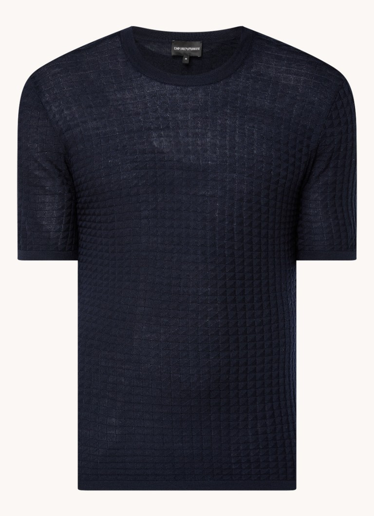 Tricou Emporio Armani Structured Wool T-shirt