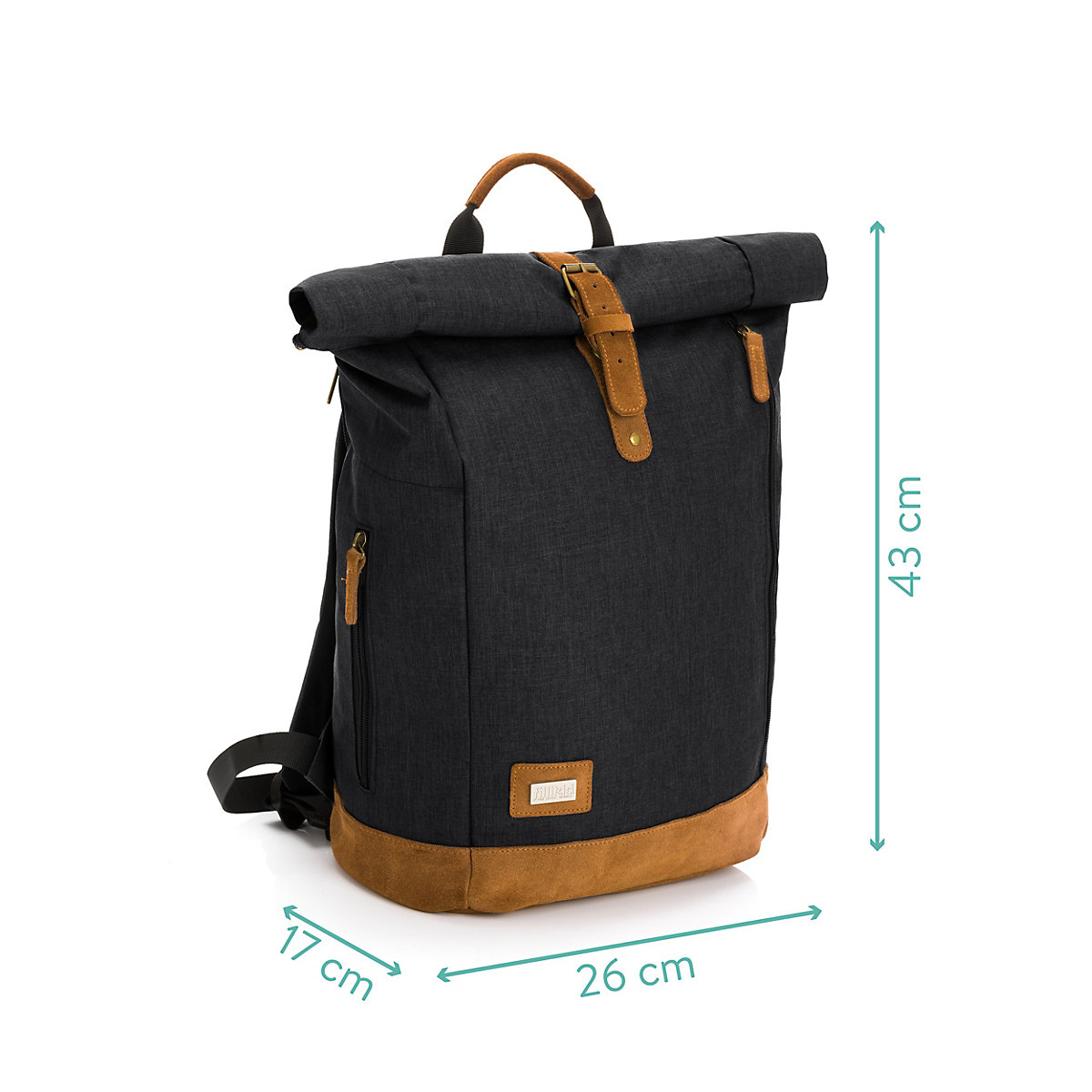 Wickelrucksack Berlin, schwarz