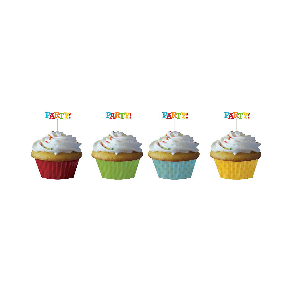Muffinförmchen Party, 12 Stück