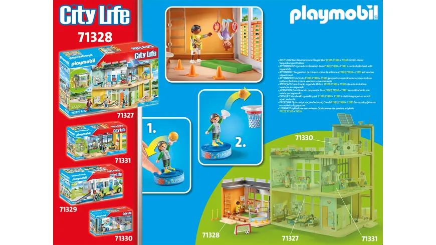 PLAYMOBIL 71328 - City Life - Anbau Turnhalle