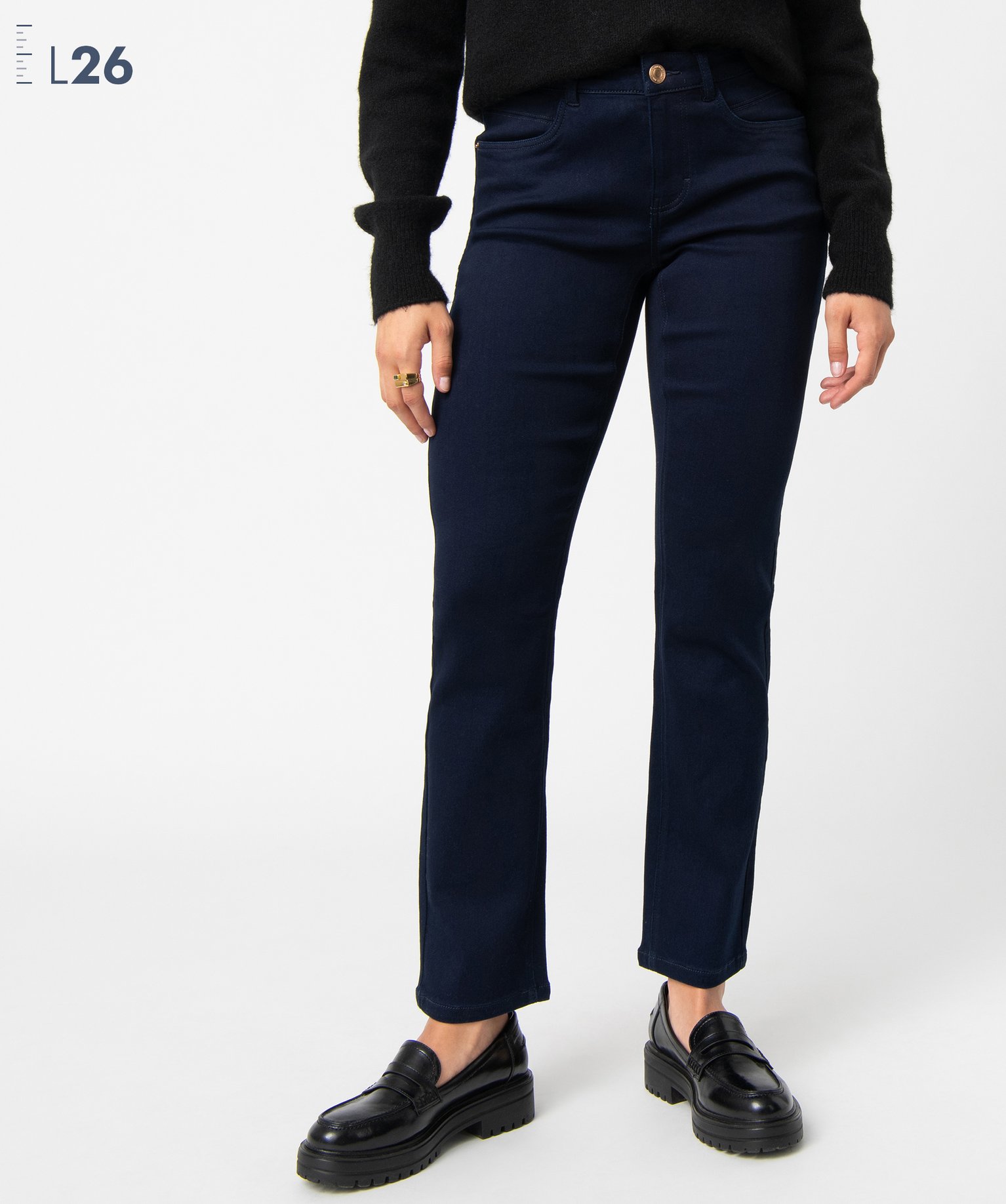 Pantalon femme coupe Regular - L26 blue black | GEMO