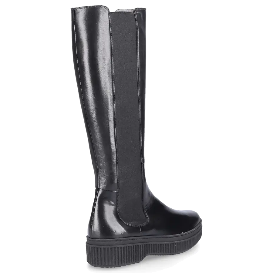 EN AVANT - Stiefel 117-06 Glattleder schwarz - schwarz
